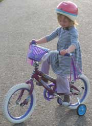 Emily biking