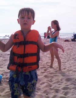 Ethan and Emily at the Beach